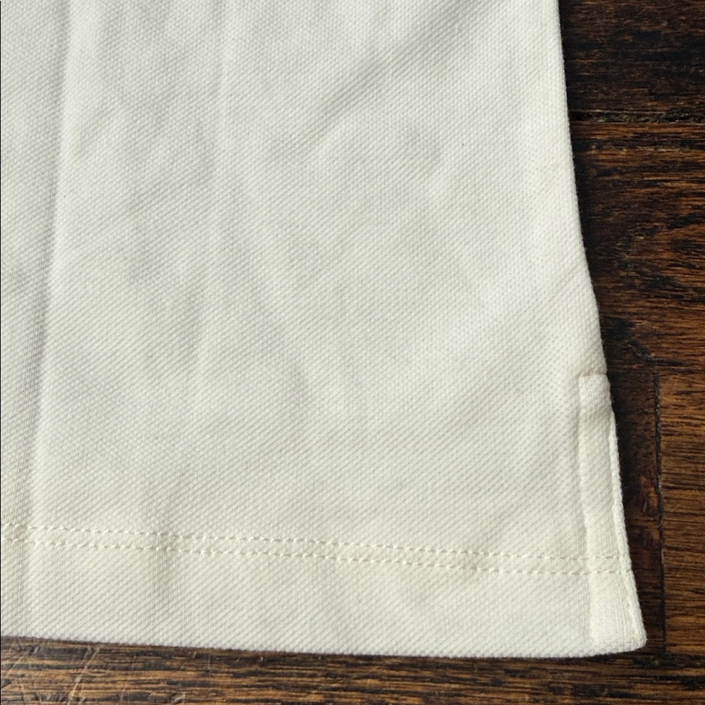 NWT Tommy Hilfiger Women's White Button Down Shirt size small. Color is Ecru - Picture 14 of 15